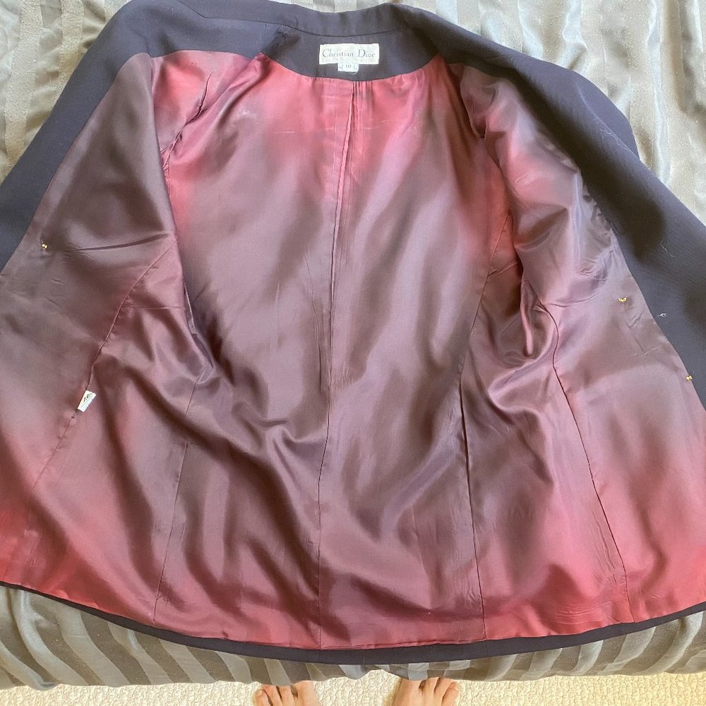 VINTAGE CHRISTIAN DIOR WOMEN'S SKIRT SUIT - Picture 13 of 16
